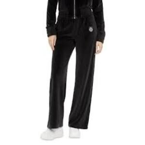 The Kooples Women's Black Velvet Track Pants NWT Size Large